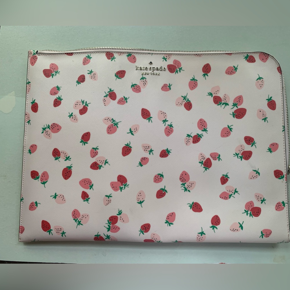 Kate Spade strawberry laptop sleeve